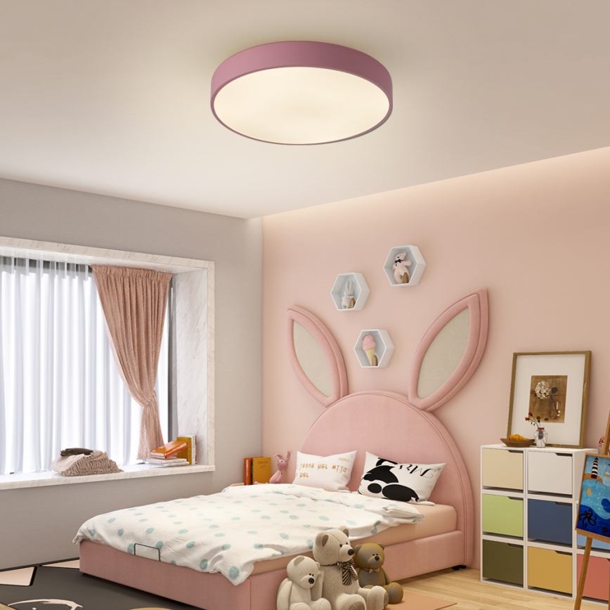 Brilagi - stropna LED svjetiljka s mogućnošću prigušivanja POOL LED/60W/230V 3000-6000K Ø 50 cm ružičasta + daljinski upravljač