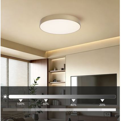 Brilagi - LED prigušivo stropno svjetlo POOL LED/60W/230V 3000-6000K Ø 50 cm zlatno + daljinski upravljač
