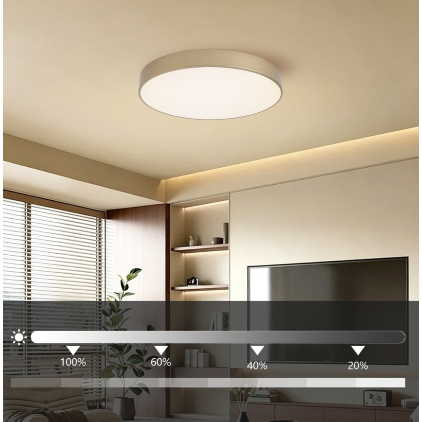 Brilagi - LED prigušivo stropno svjetlo POOL LED/60W/230V 3000-6000K Ø 50 cm zlatno + daljinski upravljač