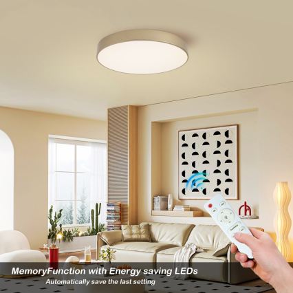 Brilagi - LED prigušivo stropno svjetlo POOL LED/60W/230V 3000-6000K Ø 50 cm zlatno + daljinski upravljač