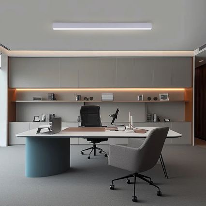 Brilagi - LED prigušivo stropno svjetlo SLEEKLINE SMART LED/40W/230V 3000-6000K Wi-Fi Tuya srebrna + daljinski upravljač