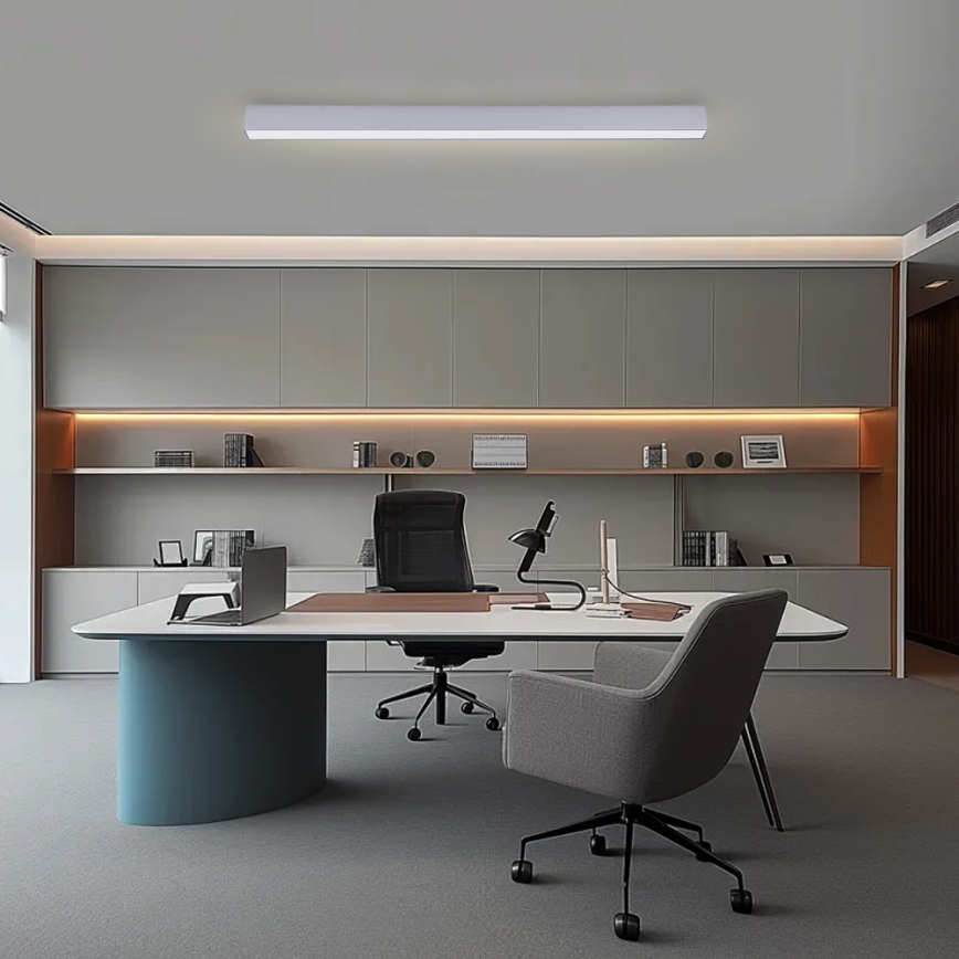 Brilagi - LED prigušivo stropno svjetlo SLEEKLINE SMART LED/40W/230V 3000-6000K Wi-Fi Tuya srebrna + daljinski upravljač