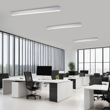 Brilagi - LED prigušivo stropno svjetlo SLEEKLINE SMART LED/40W/230V 3000-6000K Wi-Fi Tuya srebrna + daljinski upravljač