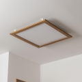 Brilagi - LED stropna svjetiljka s prigušivanjem SLIMFRAME WOOD LED/58W/230V 64x64 cm 3000-6000K smeđa + daljinski upravljač