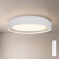Brilagi - LED stropna svjetiljka s prigušivanjem WALDO LED/48W/230V 3000-6500K Ø 40 cm bijela/srebrna + daljinski upravljač