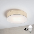 Brilagi - LED stropna svjetiljka SIRIJA 4xE27/15W/230V, promjer 60 cm, krem boje