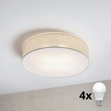 Brilagi - LED stropna svjetiljka SIRIJA 4xE27/15W/230V, promjer 60 cm, krem boje
