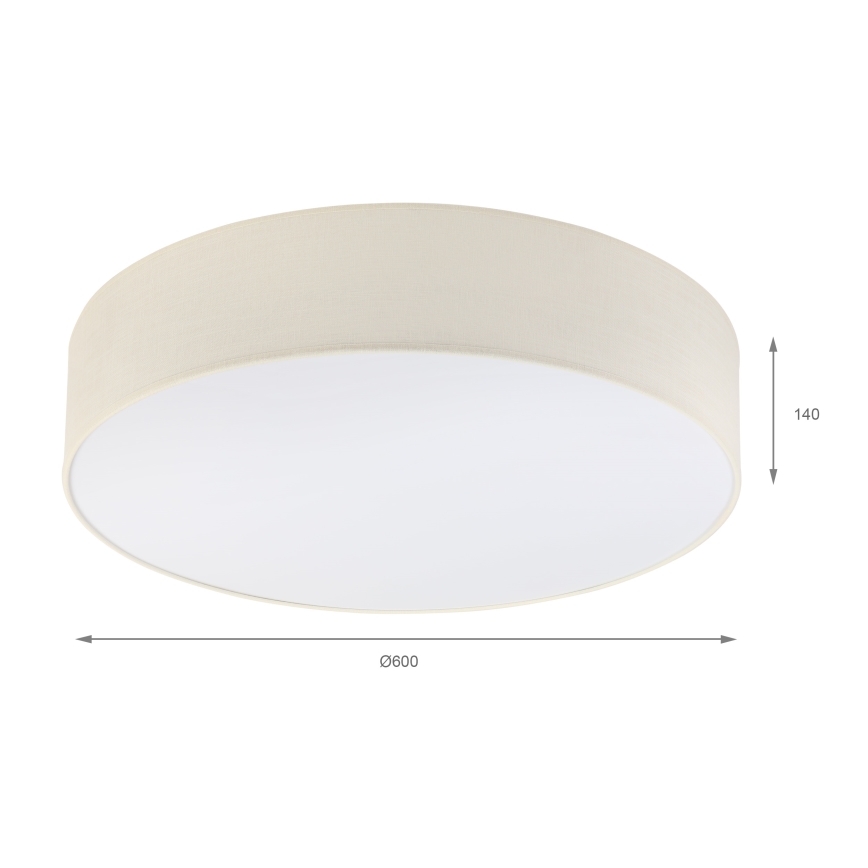 Brilagi - LED stropna svjetiljka SIRIJA 4xE27/15W/230V, promjer 60 cm, krem boje