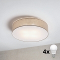 Brilagi - LED stropna svjetiljka SIRIJA 4xE27/15W/230V Ø 60 cm bež