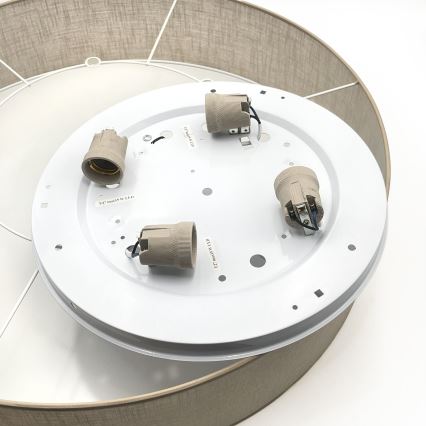 Brilagi - LED stropna svjetiljka SIRIJA 4xE27/15W/230V Ø 60 cm bež