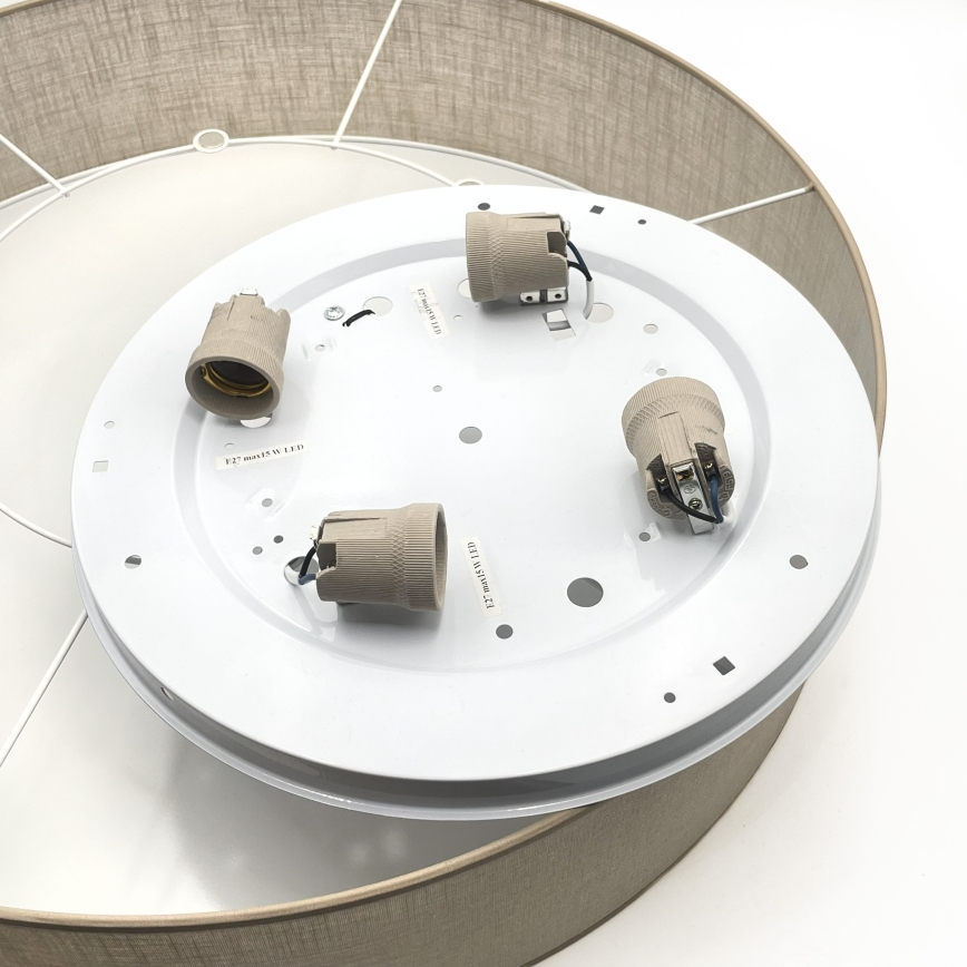 Brilagi - LED stropna svjetiljka SIRIJA 4xE27/15W/230V Ø 60 cm bež