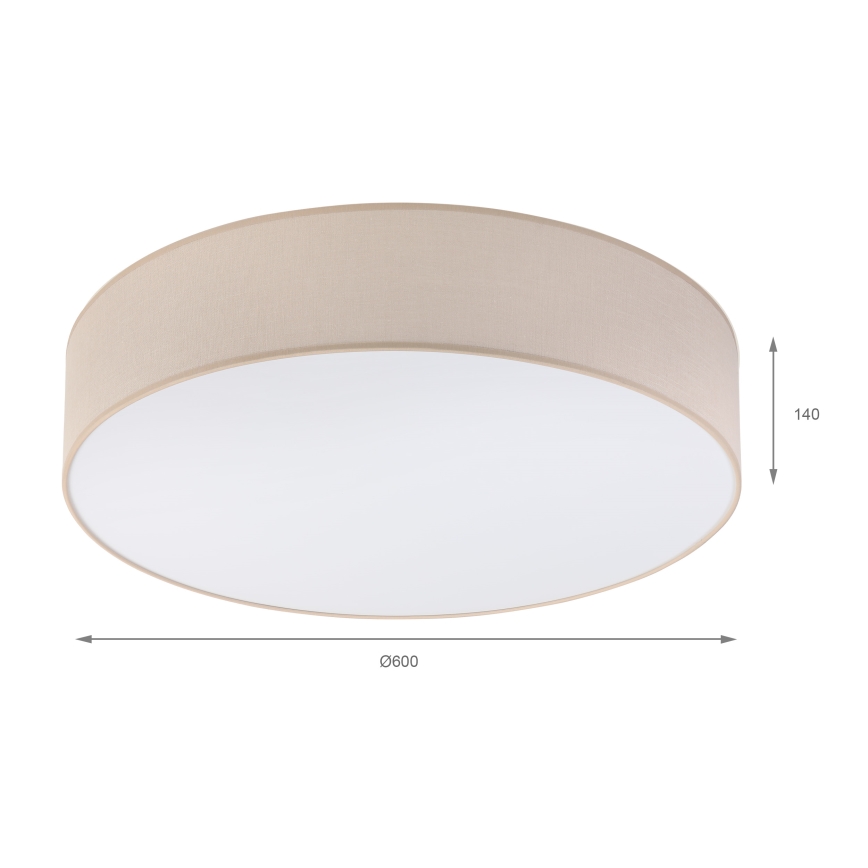 Brilagi - LED stropna svjetiljka SIRIJA 4xE27/15W/230V Ø 60 cm bež