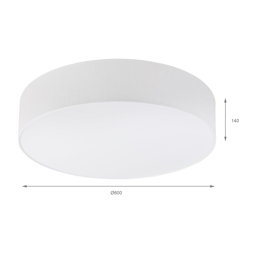 Brilagi - LED stropna svjetiljka SIRIJA 4xE27/60W/230V Ø 60 cm bijela