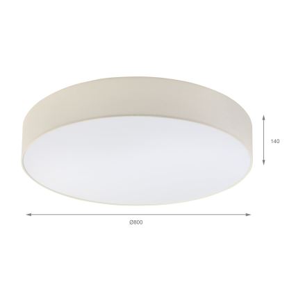 Brilagi - LED stropna svjetiljka SIRIJA 6xE27/15W/230V, promjer 80 cm, krem boje