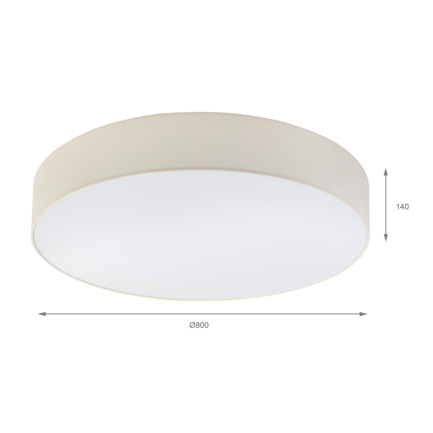 Brilagi - LED stropna svjetiljka SIRIJA 6xE27/15W/230V, promjer 80 cm, krem boje