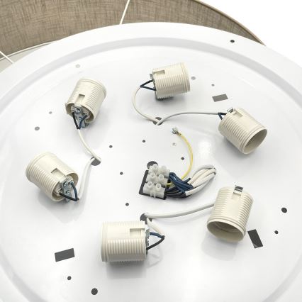 Brilagi - LED stropna svjetiljka SIRIJA 6xE27/15W/230V Ø 80 cm bež