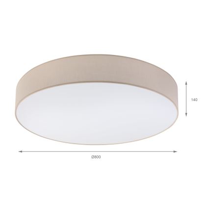Brilagi - LED stropna svjetiljka SIRIJA 6xE27/15W/230V Ø 80 cm bež