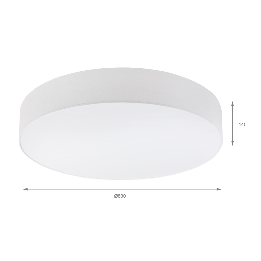Brilagi - LED stropna svjetiljka SIRIJA 6xE27/60W/230V, promjer 80 cm, bijela
