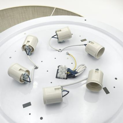 Brilagi - LED stropna svjetiljka SIRIJA 6xE27/60W/230V Ø 80 cm krem