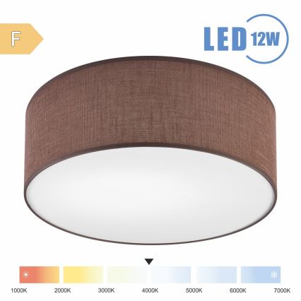Brilagi - LED Stropna svjetiljka SIRIJA LED/12W/230V pr. 35 cm smeđa
