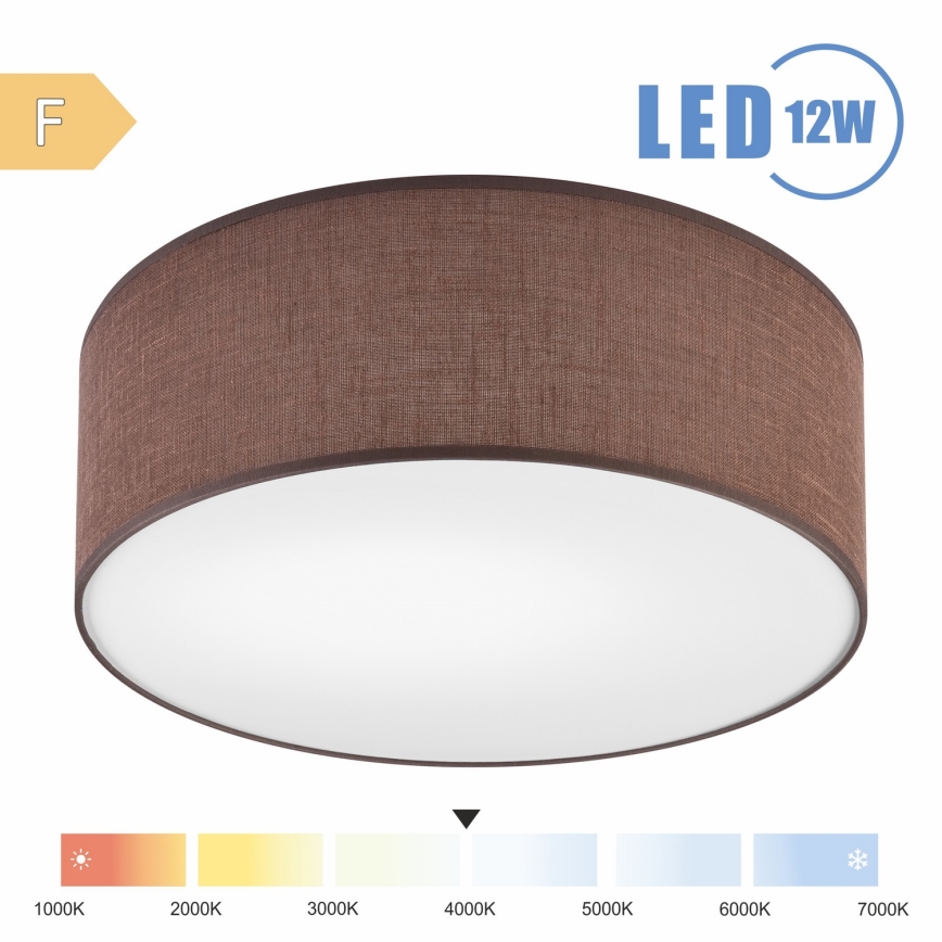 Brilagi - LED Stropna svjetiljka SIRIJA LED/12W/230V pr. 35 cm smeđa