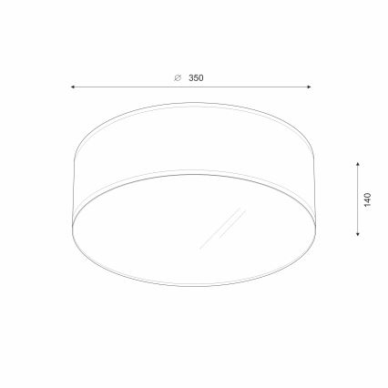 Brilagi - LED Stropna svjetiljka SIRIJA LED/12W/230V pr. 35 cm smeđa