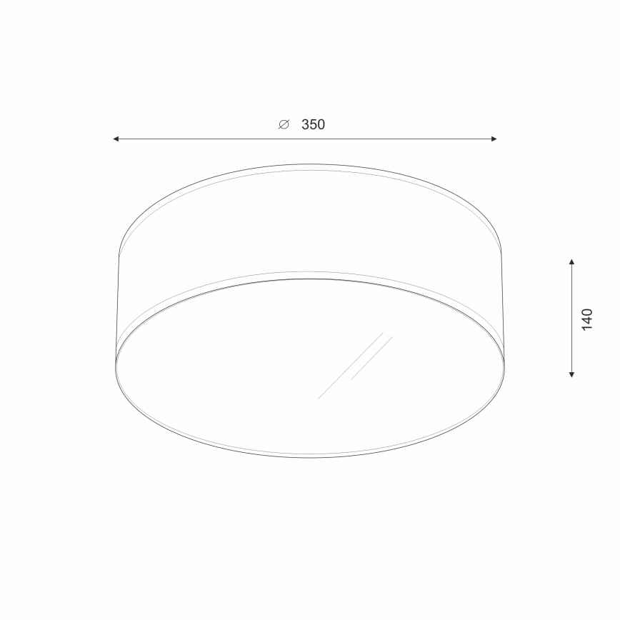 Brilagi - LED Stropna svjetiljka SIRIJA LED/12W/230V pr. 35 cm smeđa