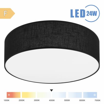 Brilagi - LED Stropna svjetiljka SIRIJA LED/24W/230V pr. 45 cm crna