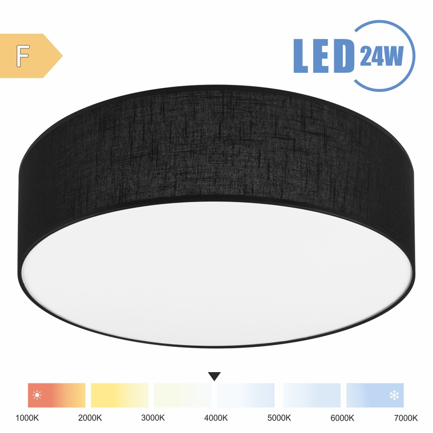 Brilagi - LED Stropna svjetiljka SIRIJA LED/24W/230V pr. 45 cm crna
