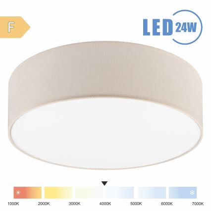 Brilagi - LED Stropna svjetiljka SIRIJA LED/24W/230V pr. 45 cm krem