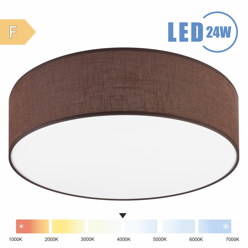 Brilagi - LED Stropna svjetiljka SIRIJA LED/24W/230V pr. 45 cm smeđa