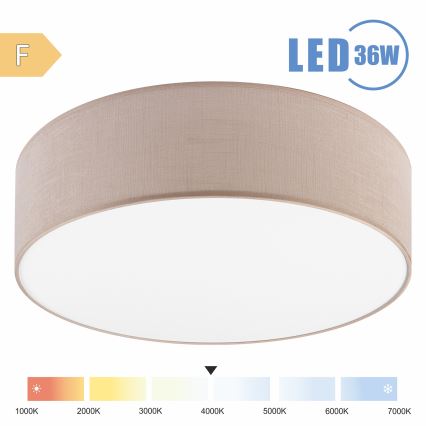 Brilagi - LED Stropna svjetiljka SIRIJA LED/36W/230V pr. 45 cm bež
