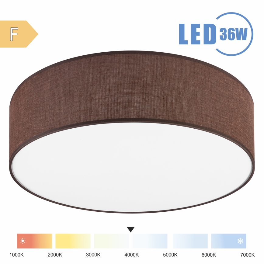 Brilagi - LED Stropna svjetiljka SIRIJA LED/36W/230V pr. 45 cm smeđa
