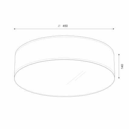 Brilagi - LED Stropna svjetiljka SIRIJA LED/36W/230V pr. 45 cm smeđa