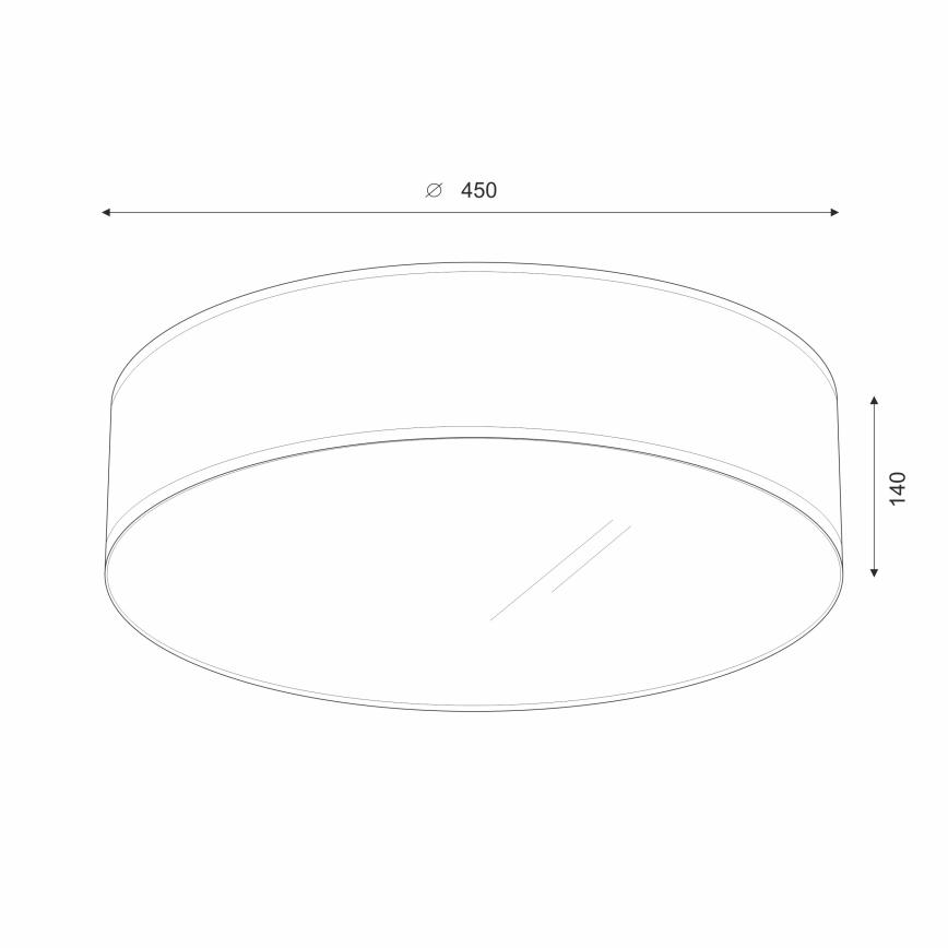 Brilagi - LED Stropna svjetiljka SIRIJA LED/36W/230V pr. 45 cm smeđa