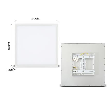 Brilagi - LED Stropna svjetiljka SLIMFRAME LED/25W/230V 30x30 cm bijela