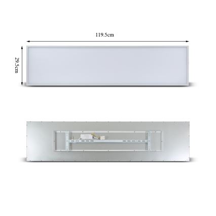 Brilagi - LED Stropna svjetiljka SLIMFRAME LED/58W/230V 120x30 cm bijela