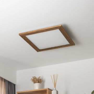 Brilagi - LED Stropna svjetiljka SLIMFRAME WOOD LED/36W/230V 49,5x49,5 cm smeđa