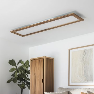 Brilagi - LED Stropna svjetiljka SLIMFRAME WOOD LED/58W/230V 124x34 cm smeđa