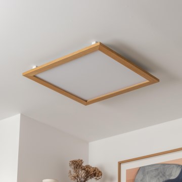 Brilagi - LED Stropna svjetiljka SLIMFRAME WOOD LED/58W/230V 64x64 cm smeđa