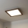 Brilagi - LED stropna svjetiljka SLIMFRAME WOOD s mogućnošću prigušenja LED/36W/230V 49,5x49,5 cm 3000-6000K tamnosmeđa + daljinski upravljač