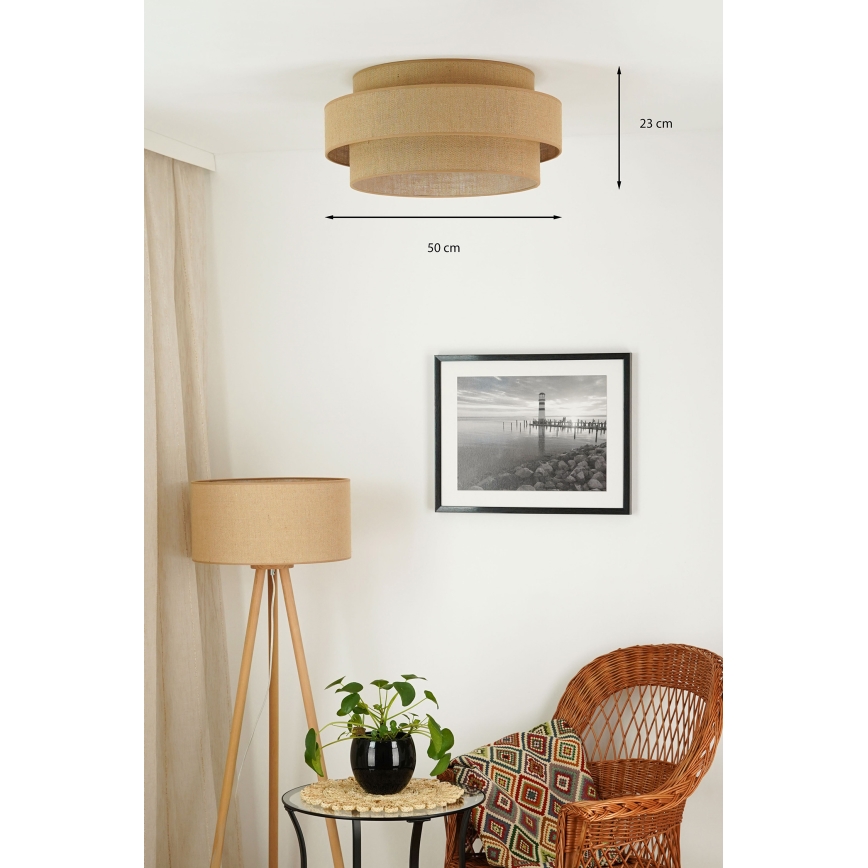 Brilagi - LED Stropna svjetiljka SPACE YUTE LED/12W/230V pr. 50 cm 3000K/4000K/6400K bež