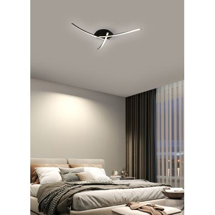 Brilagi - LED Stropna svjetiljka STRIPES LED/24W/230V crna