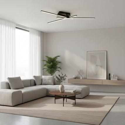 Brilagi - LED stropna svjetiljka STRIPES LED/30W/230V 51x78 cm crna