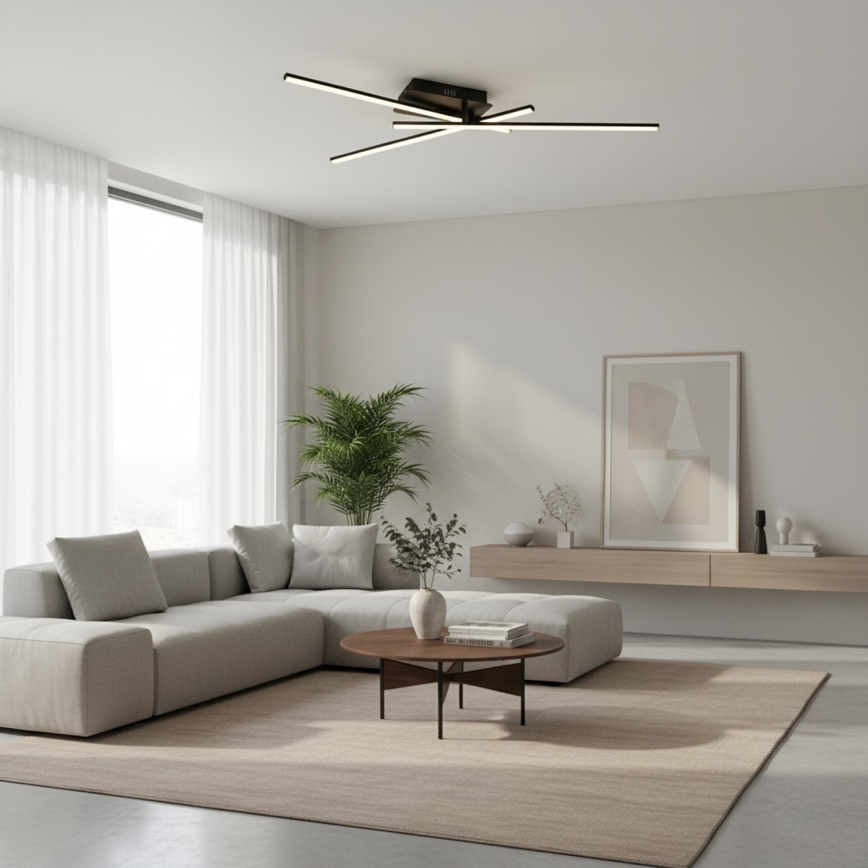 Brilagi - LED stropna svjetiljka STRIPES LED/30W/230V 51x78 cm crna