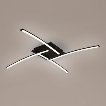 Brilagi - LED stropna svjetiljka STRIPES LED/32W/230V 69x69 cm crna