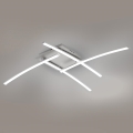 Brilagi - LED stropna svjetiljka STRIPES LED/32W/230V 69x69 cm srebrna
