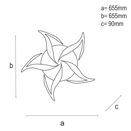 Brilagi - LED stropna lampa s prigušivanjem TWIST LED/55W/230V 3000-6500K bijela + daljinski upravljač