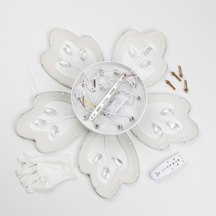 Brilagi - LED stropna lampa s prigušivanjem TWIST LED/80W/230V 3000-6500K bijela + daljinski upravljač