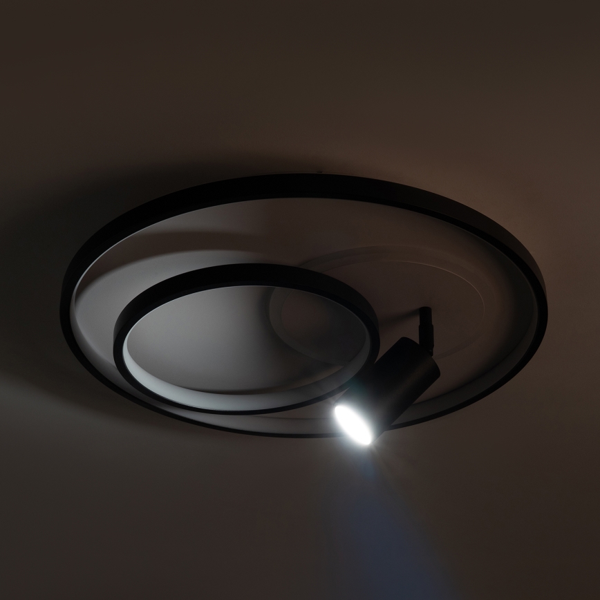 Brilagi - LED prigušivo stropno svjetlo UNITY LED/60W/230V + 1xGU10/3W 3000-6000K Ø 50 cm bijela/crna + daljinski upravljač